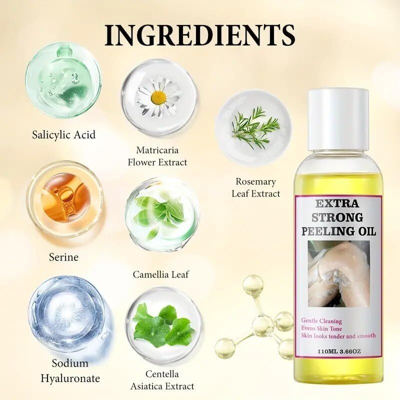Extra Strong Chemical Peel for Face & Body – Dark Skin Remover & Exfoliant Solution, Gentle Formula for All Skin Types, 3.7 oz - görsel 7