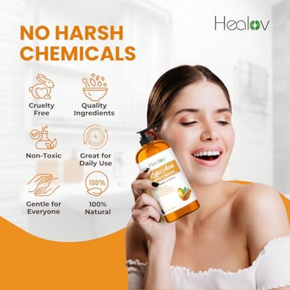 Ganskin Kojic Acid Soap for Hyperpigmentation – Skin Brightening Kojic Papaya Body Wash – Dark Spot Soap Reduces Acne, Scars, and Evens Tone – Turmeric Body Wash for Brighter Glowing Tone