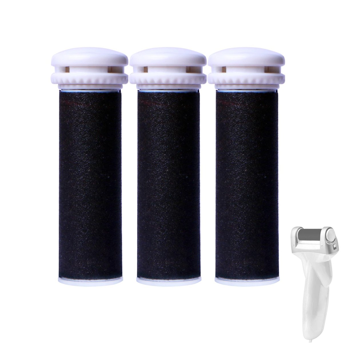 3 Pack Replacement Roller Refills for Emjoi Micro Pedi Callus Remover | Micro Pedi Replacement Rollers | Feet Pedicure Accessories - görsel 1