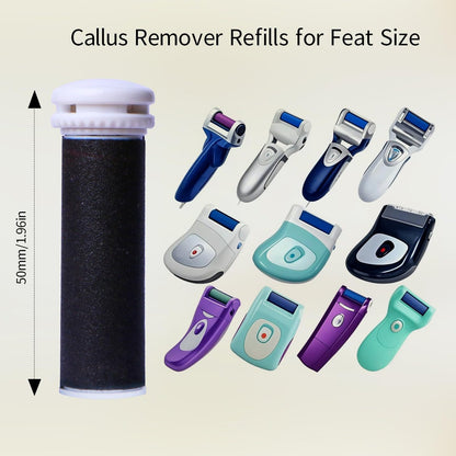 3 Pack Replacement Roller Refills for Emjoi Micro Pedi Callus Remover | Micro Pedi Replacement Rollers | Feet Pedicure Accessories
