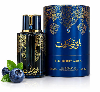 9 O'CLOCK BlueBerry Musk Unisex Perfume - Long Lasting Eau de Parfum for Men and Women, 3.4 Fl Oz Avelisse