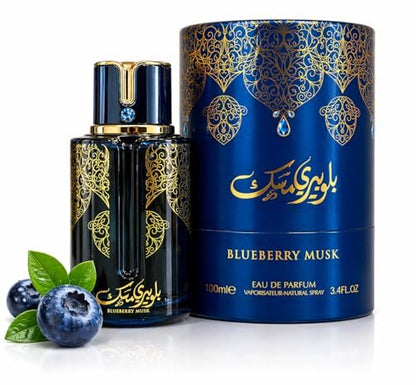 9 O'CLOCK BlueBerry Musk Unisex Perfume - Long Lasting Eau de Parfum for Men and Women, 3.4 Fl Oz Avelisse