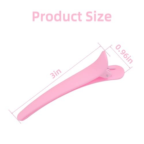 12 Pcs Duckbill Hair Clips for Styling & Sectioning – Non-Slip Alligator Hair Barrettes for Women – Professional Salon Plastic Clips (3 Colors, 3 Inch) Avelisse