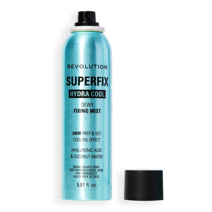 Revolution Superfix Hydra Cool Prep + Fix Continuous Fixing Mist – Hydrating Face Spray with Aloe Vera, Vegan & Cruelty Free, 5.7 oz Avelisse