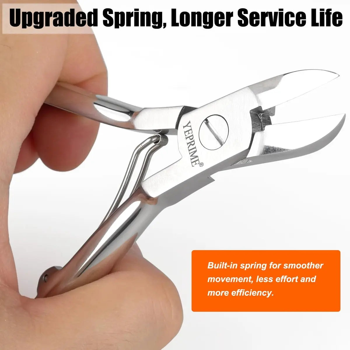 Podiatrist Toenail Clippers - Super Sharp & Wear-Resistant Stainless Steel for Thick & Ingrown Nails, Curved Blade for Men, Women, Seniors Avelisse