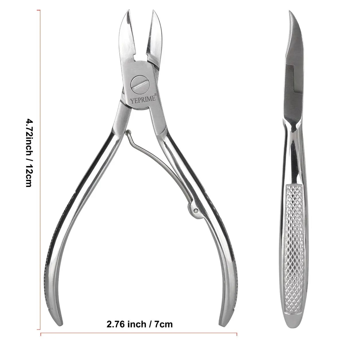 Podiatrist Toenail Clippers - Super Sharp & Wear-Resistant Stainless Steel for Thick & Ingrown Nails, Curved Blade for Men, Women, Seniors Avelisse
