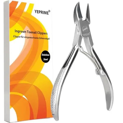 Podiatrist Toenail Clippers - Super Sharp & Wear-Resistant Stainless Steel for Thick & Ingrown Nails, Curved Blade for Men, Women, Seniors Avelisse