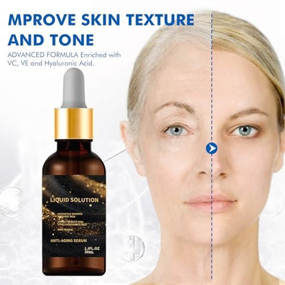 Oyikey Firming Face Serum – Anti-Aging Liquid Serum to Smooth Wrinkles & Fine Lines, 1 Fl Oz