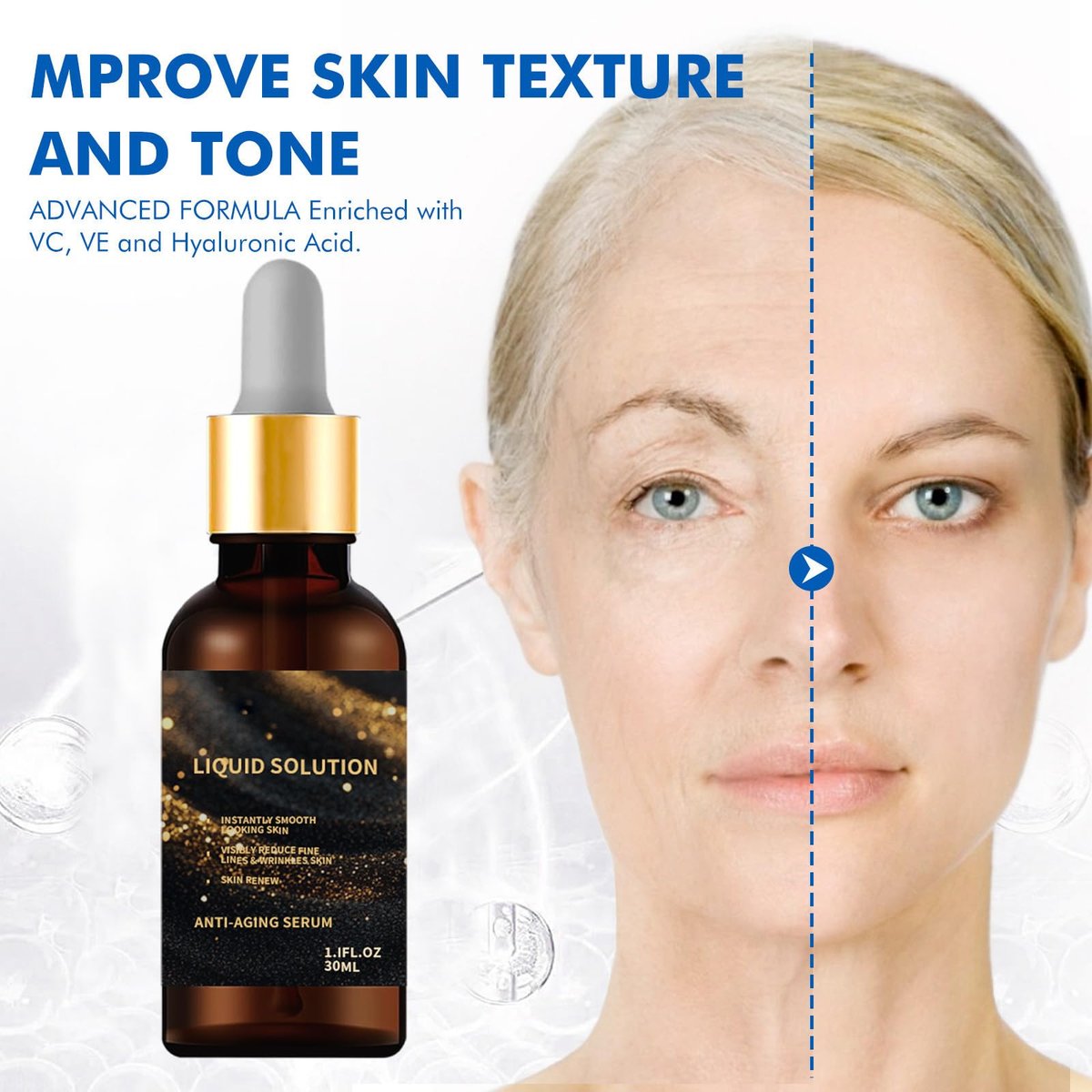 Oyikey Firming Face Serum – Anti-Aging Liquid Serum to Smooth Wrinkles & Fine Lines, 1 Fl Oz - görsel 9