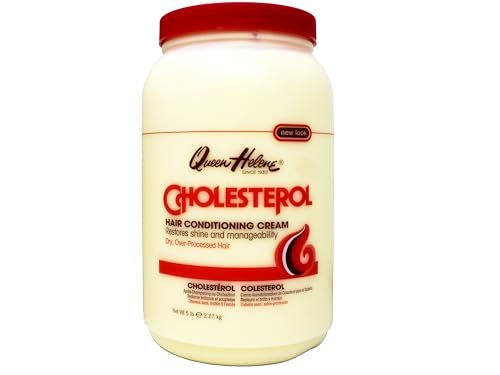 Queen Helene Cholesterol Hair Conditioning Cream – 5 lb Deep Moisture Restores Shine & Manageability for Dry Over-Processed Hair Avelisse