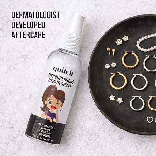 Quitch Piercing Aftercare Spray – Hypochlorous Acid Soothing Cleanser for New & Healing Piercings (Ear, Cartilage, Nose, Body) - görsel 13