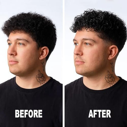 3-in-1 Curl Cream for Men – Defines Curls, Tames Frizz, Smooths & Texturizes Wavy Hair | Sulfate-Free | 3.38 oz