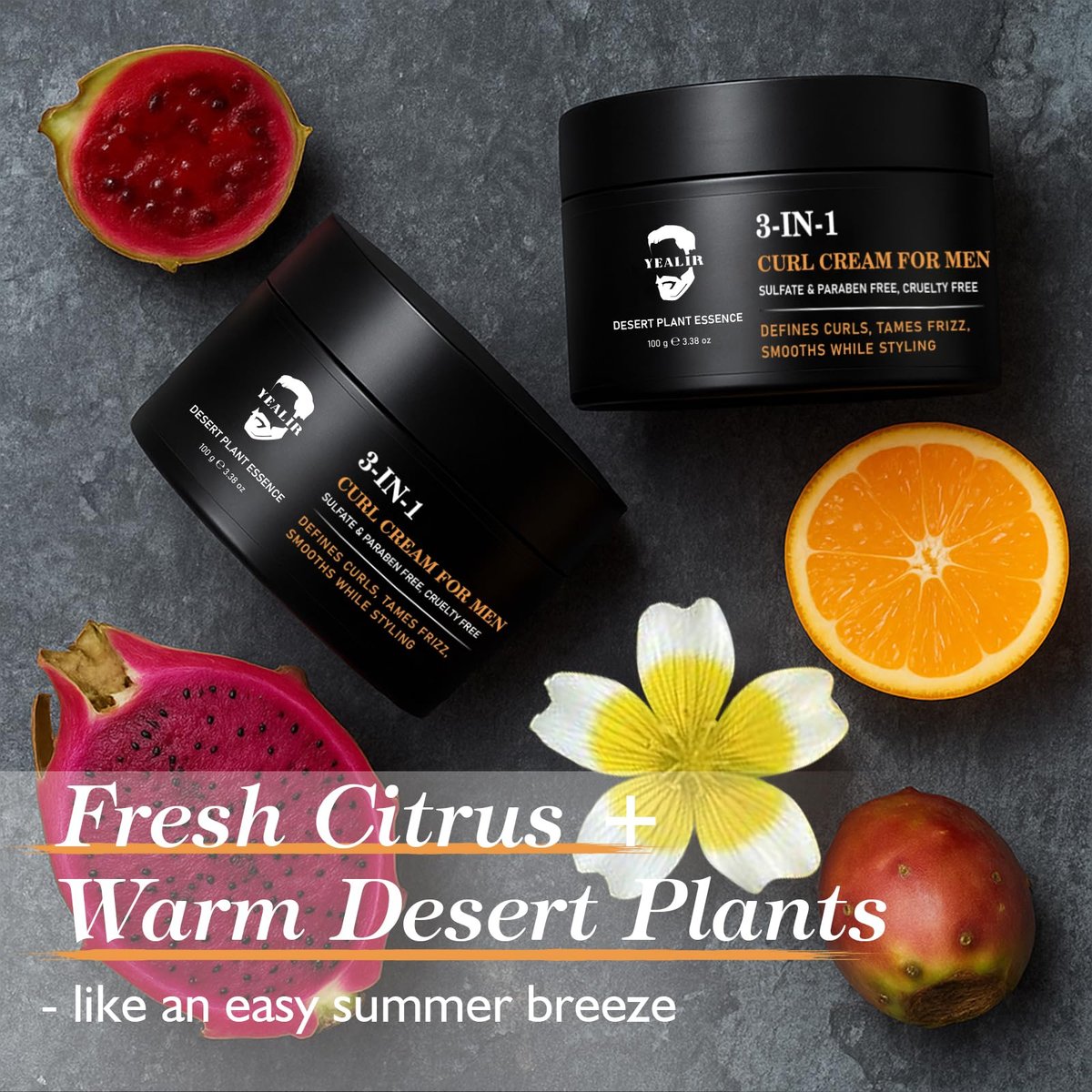 3-in-1 Curl Cream for Men – Defines Curls, Tames Frizz, Smooths & Texturizes Wavy Hair | Sulfate-Free | 3.38 oz - görsel 13
