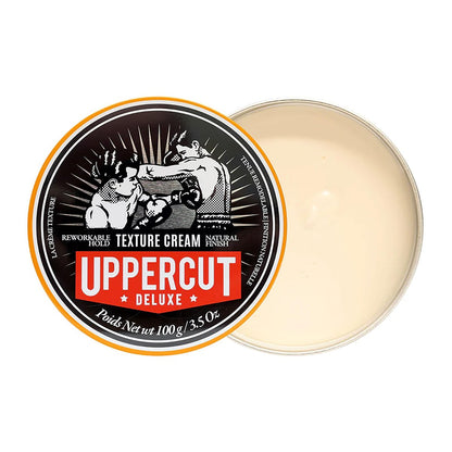 UPPERCUT DELUXE Texture Cream – Flexible, Reworkable Styling Cream for Men – Natural Matte Finish, Pliable Hold, Lightweight Hair Product – 3.5 oz / 100g