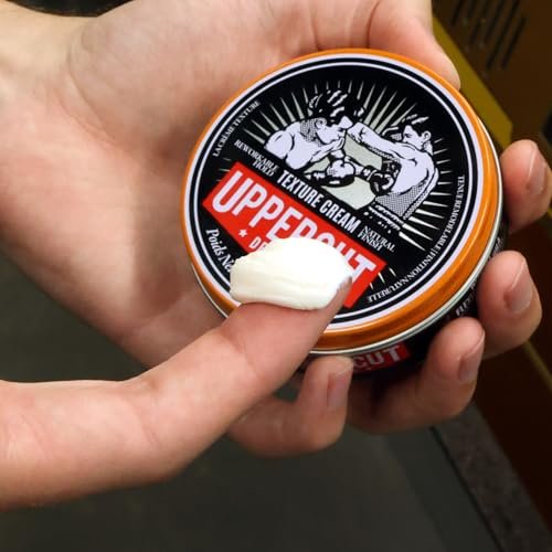 UPPERCUT DELUXE Texture Cream – Flexible, Reworkable Styling Cream for Men – Natural Matte Finish, Pliable Hold, Lightweight Hair Product – 3.5 oz / 100g - görsel 8
