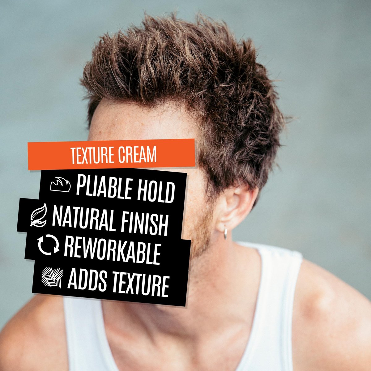 UPPERCUT DELUXE Texture Cream – Flexible, Reworkable Styling Cream for Men – Natural Matte Finish, Pliable Hold, Lightweight Hair Product – 3.5 oz / 100g - görsel 3