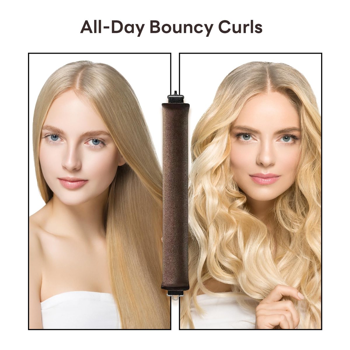 LERAO Heatless Curls Overnight - Velvet Heatless Curler Hair Overnight Blowout Rods for No Heat Curls (3 Pack) - görsel 5