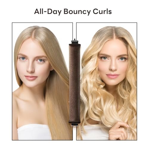 LERAO Heatless Curls Overnight - Velvet Heatless Curler Hair Overnight Blowout Rods for No Heat Curls (3 Pack) - görsel 6