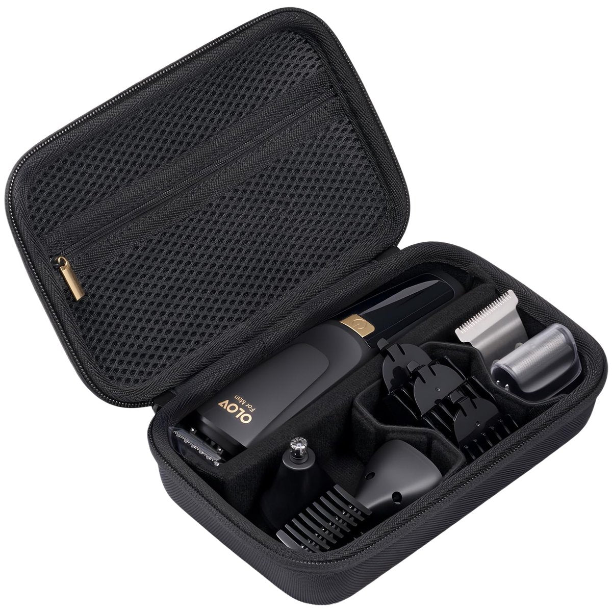 ProCase Hard EVA Travel Case for Electric Hair Clipper Trimmer, Protective Storage Organizer Bag for Beard/Body/Bikini Trimmer & Shaver - Black - görsel 1