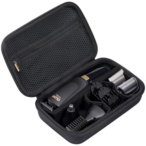 ProCase Hard EVA Travel Case for Electric Hair Clipper Trimmer, Protective Storage Organizer Bag for Beard/Body/Bikini Trimmer & Shaver - Black - görsel 2