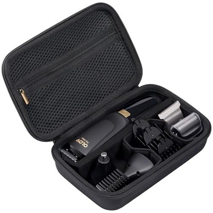 ProCase Hard EVA Travel Case for Electric Hair Clipper Trimmer, Protective Storage Organizer Bag for Beard/Body/Bikini Trimmer & Shaver - Black