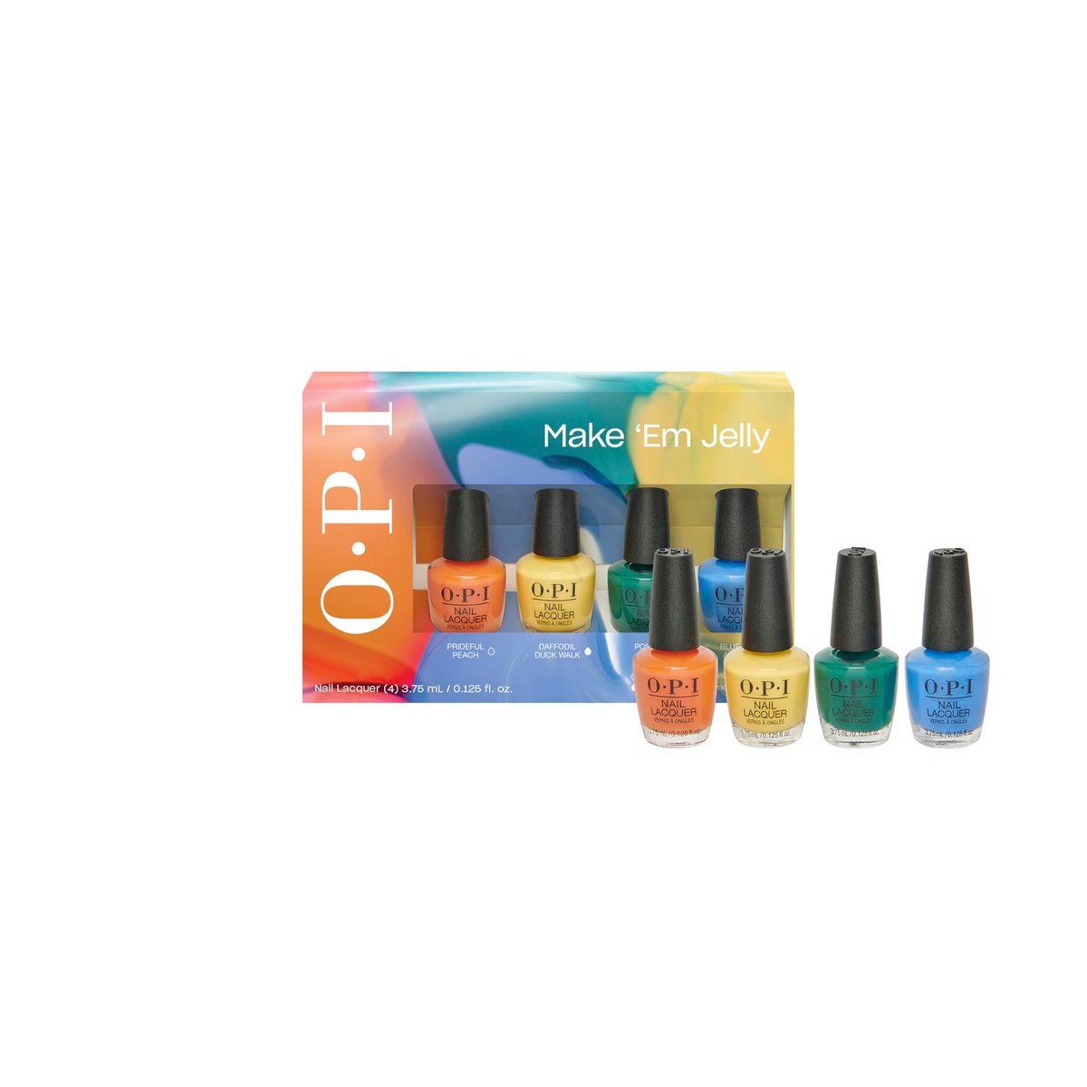 OPI Nail Lacquer 4PC Mini Pack | 4 Crème Summer Shades | Chip Resistant Nail Polish Gift Set | Make 'Em Jelly! Collection Summer 2025 Avelisse