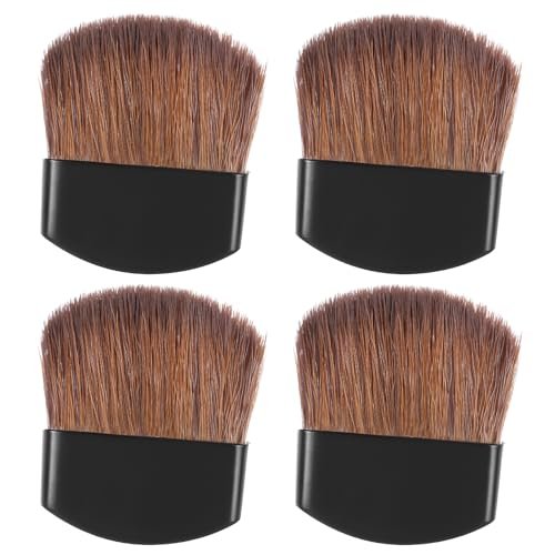 Mini Powder Blush Brush Set of 4 – Travel-Friendly Synthetic Makeup Brushes for Cheeks, Loose Powder, and Blush Application - görsel 2