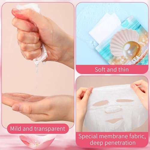 Viozakanry 96-Piece Face Mask Set with Hydrating Peel-Off Masks, Clay Masks, Under-Eye Patches, Mask Brush & Headband – Suitable for Sensitive Skin - görsel 6