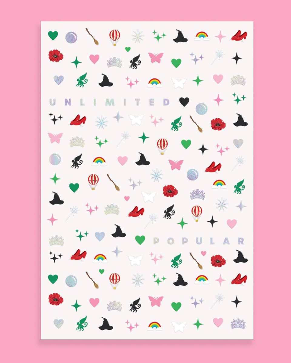 xo, Fetti Pink + Green Witch Nail Stickers - 604 pcs. | Birthday Decorations, Cute Girl Party Favor, Manicure Accessory, Kids Wizard Supplies - görsel 12