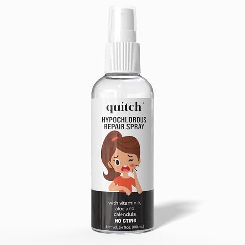 quitch Hypochlorous Acid Spray - Face & Body Acne Wash, Skin Repair, First Aid Cleanser, Travel Size 3.4 Fl Oz - görsel 2
