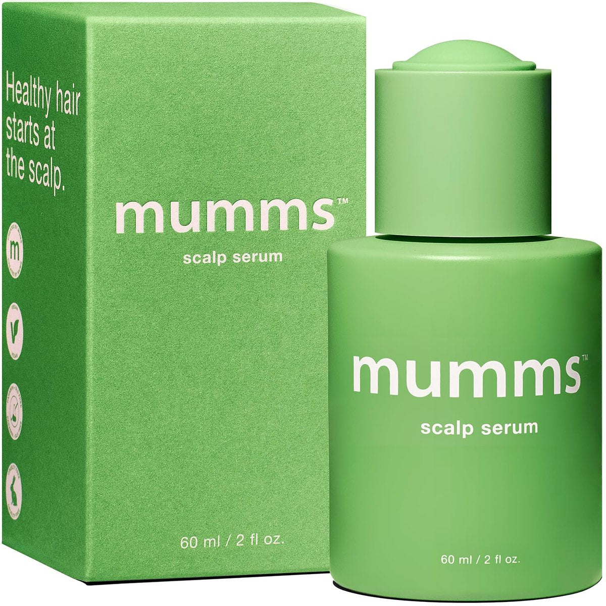 mumms Scalp Serum – Hair Growth Treatment with Saw Palmetto & Ginger Root, 2 fl oz, Daily Use for Thicker, Fuller Hair Avelisse
