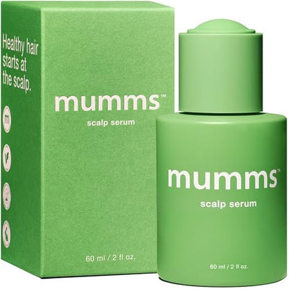 mumms Scalp Serum – Hair Growth Treatment with Saw Palmetto & Ginger Root, 2 fl oz, Daily Use for Thicker, Fuller Hair Avelisse