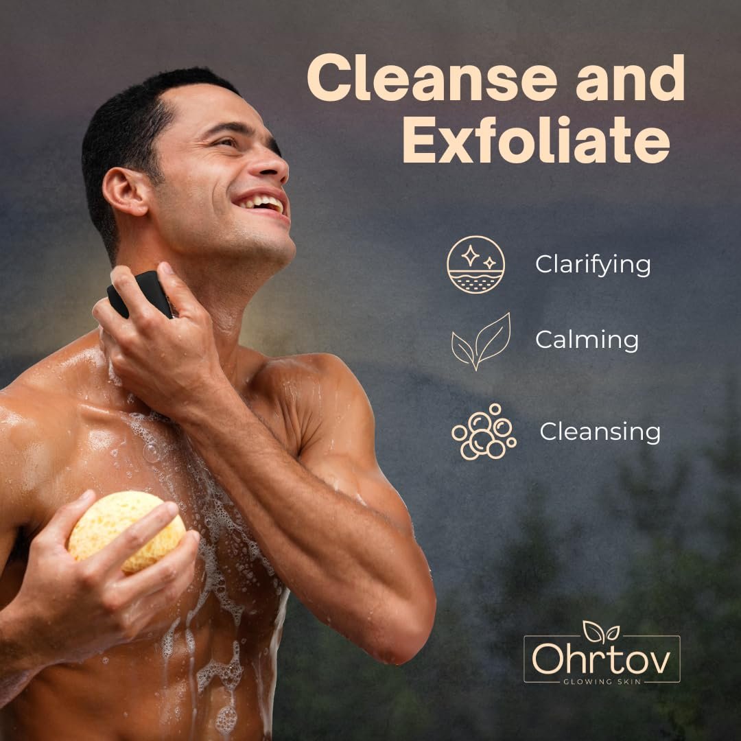 Ohrtov Pine Tar Soap Bar – Natural Face & Body Wash for Acne, Eczema, Psoriasis & Itch Relief with Activated Charcoal & Colloidal Oatmeal – 5 oz, Made in USA - görsel 7