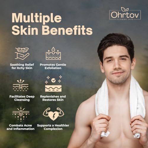 Ohrtov Pine Tar Soap Bar – Natural Face & Body Wash for Acne, Eczema, Psoriasis & Itch Relief with Activated Charcoal & Colloidal Oatmeal – 5 oz, Made in USA - görsel 6