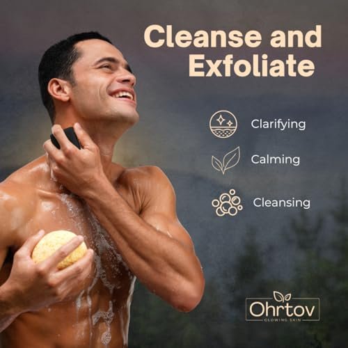 Ohrtov Pine Tar Soap Bar – Natural Face & Body Wash for Acne, Eczema, Psoriasis & Itch Relief with Activated Charcoal & Colloidal Oatmeal – 5 oz, Made in USA - görsel 8