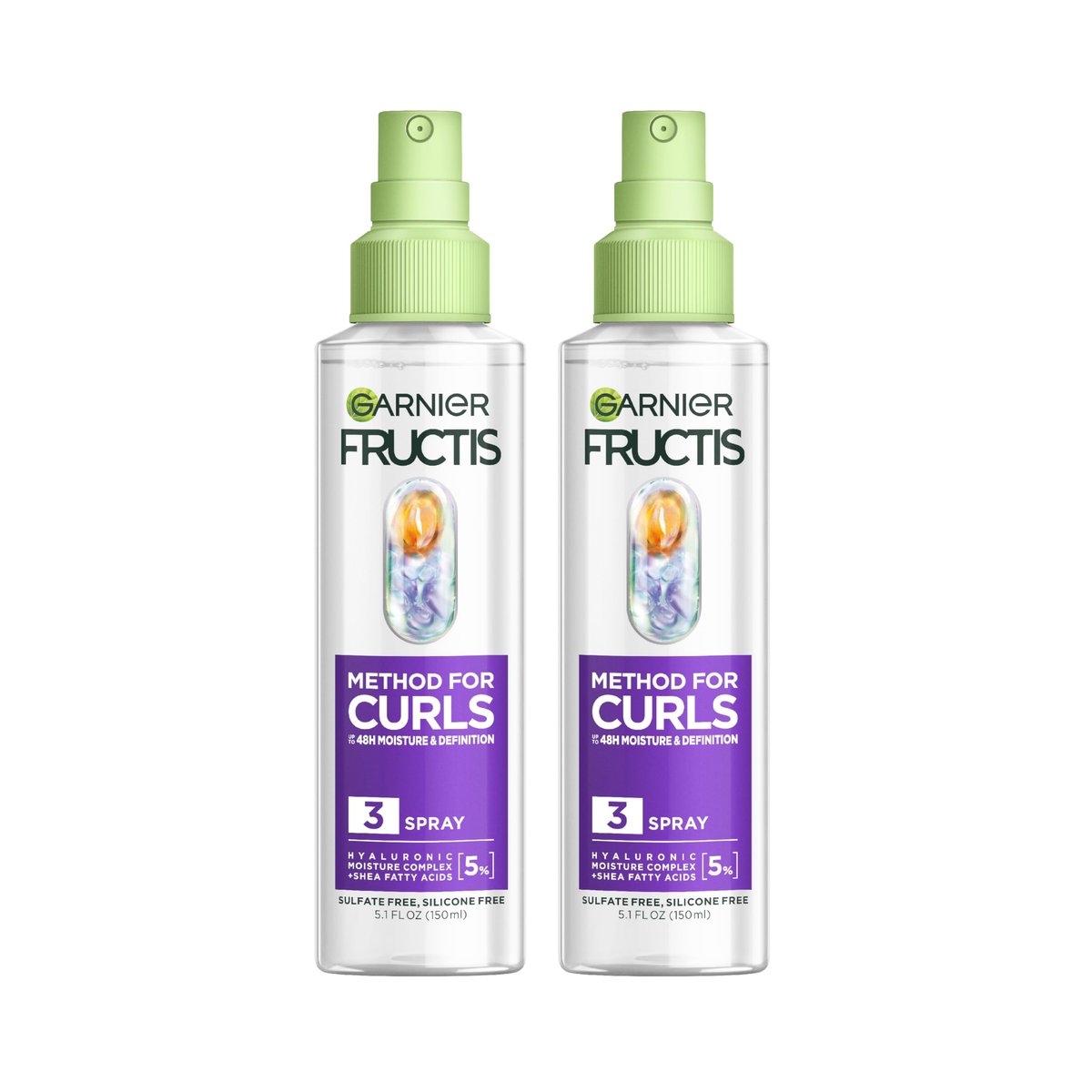 Garnier Fructis Method for Curls Moisture Refreshing Curl Activator Spray, 12.5 fl oz - Designed for 2C to 4C Curls Avelisse
