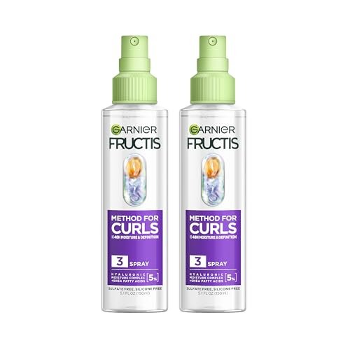 Garnier Fructis Method for Curls Moisture Refreshing Curl Activator Spray, 12.5 fl oz - Designed for 2C to 4C Curls Avelisse