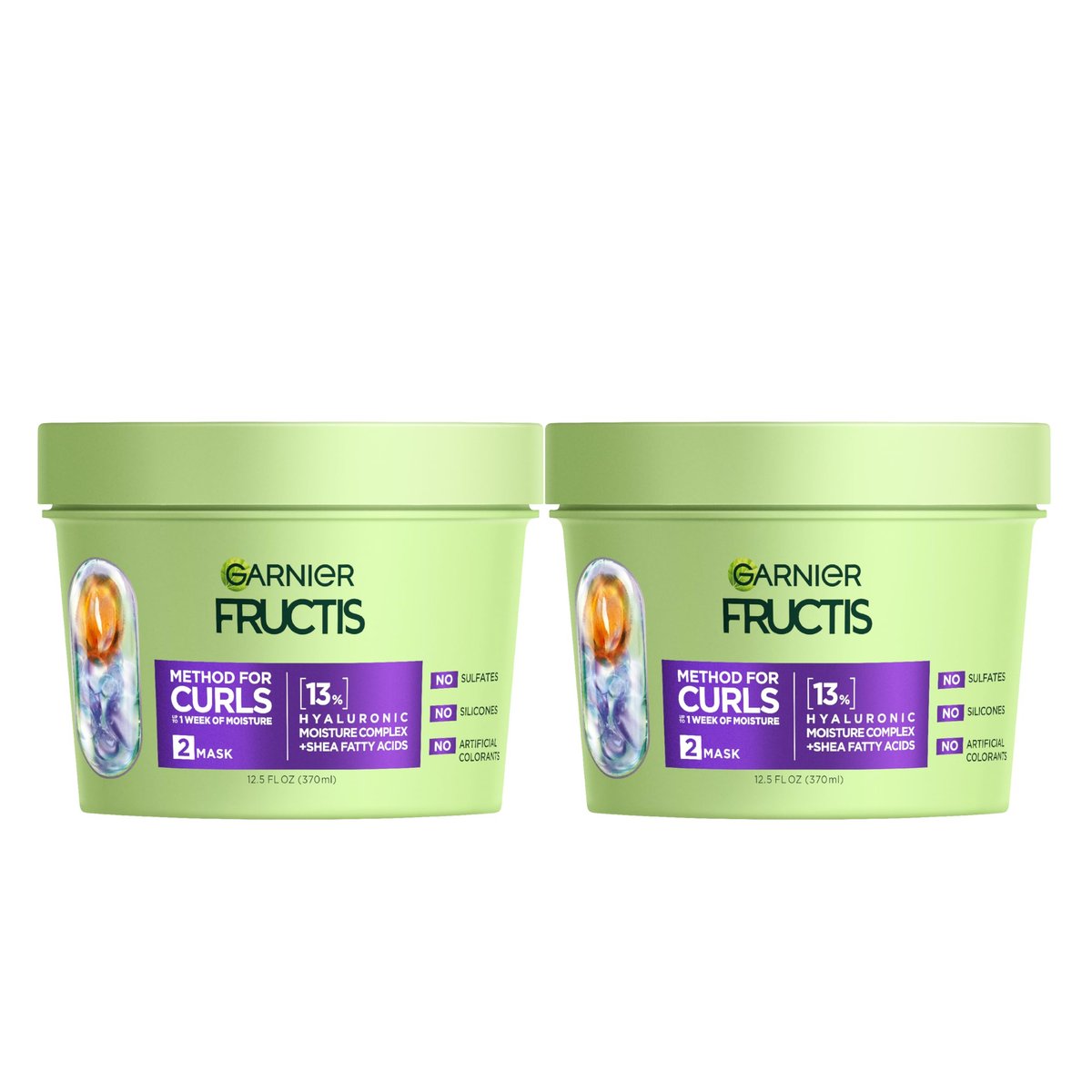Garnier Fructis Method for Curls Moisture Filling Hair Mask for Curly Hair with Hyaluronic Moisture Complex, 12.5 fl oz Avelisse