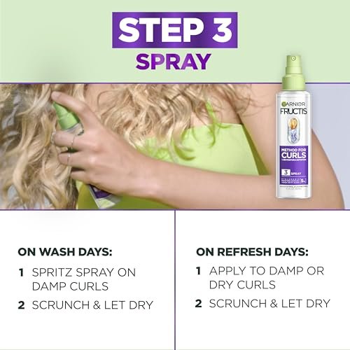 Garnier Fructis Method for Curls Moisture Filling Hair Mask for Curly Hair with Hyaluronic Moisture Complex, 12.5 fl oz Avelisse