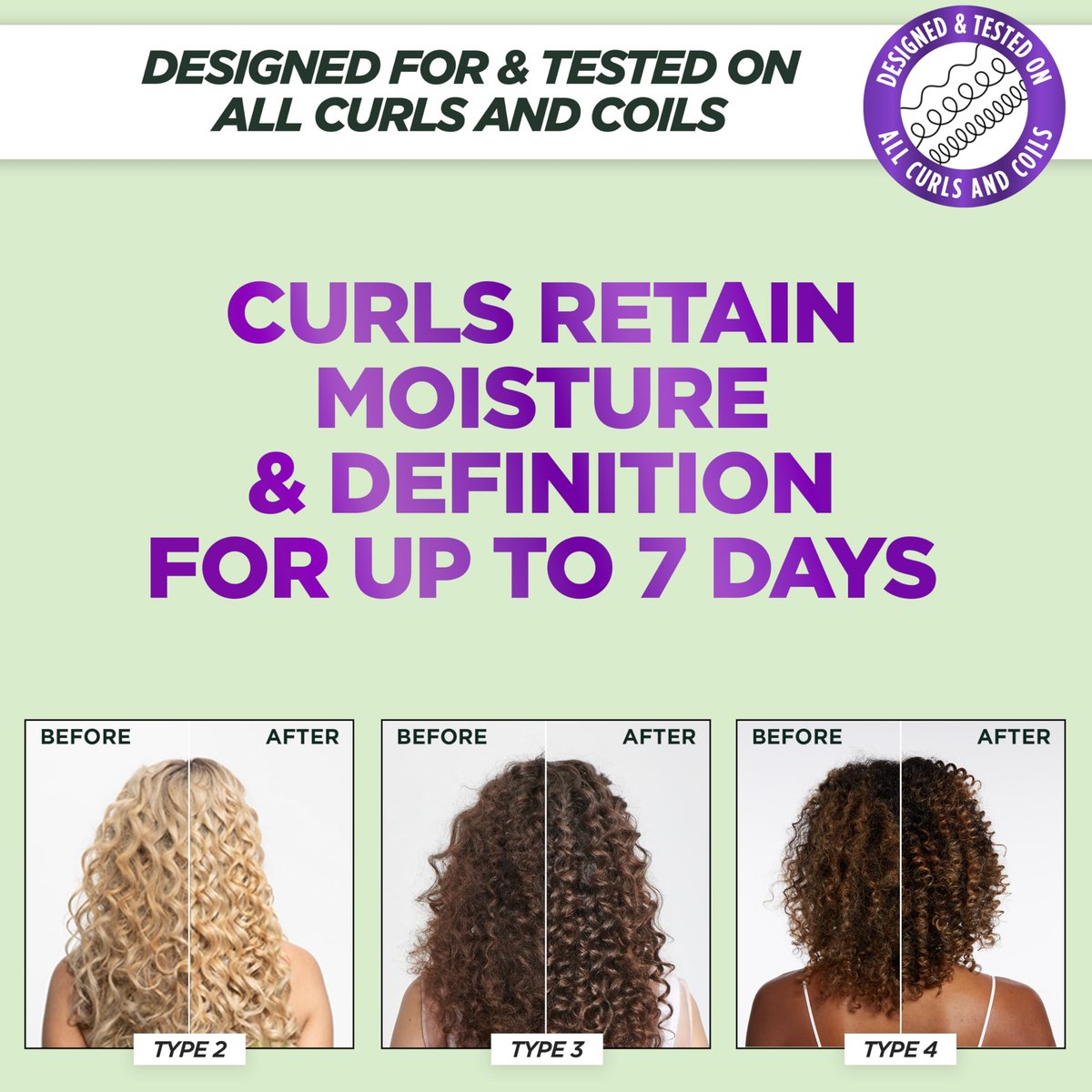Garnier Fructis Method for Curls Moisture Filling Hair Mask for Curly Hair with Hyaluronic Moisture Complex, 12.5 fl oz Avelisse