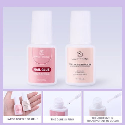 Beginners Nail Kit Acrylic Set: Professional Ultra-fine Acrylic Powder Kit with Everything - Starter Set with 600 Nail Tips, Glitter Powder, Nail Glue & Remover - Nail Art Supplies for DIY Home Salon Avelisse