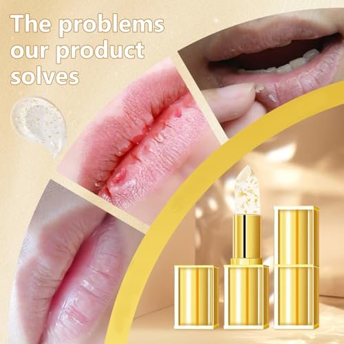 EOIRULA 2-Pack Transferproof Color Changing Lipstick - Gold Foil Moisturizing Lip Gloss with Deep Nourishment Avelisse