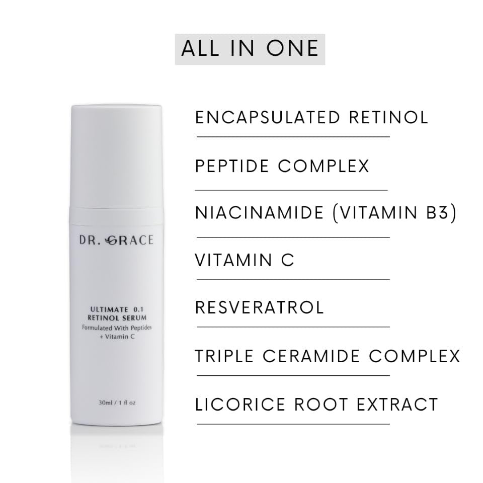 Dr. Grace Ultimate 0.1 Retinol Serum - Advanced Anti-Aging Formula Avelisse