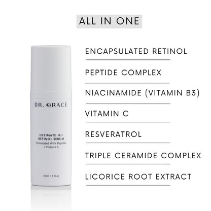 Dr. Grace Ultimate 0.1 Retinol Serum - Advanced Anti-Aging Formula Avelisse