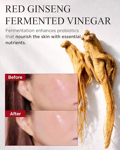 DANAHAN Bonyongo Red Ginseng Vinegar Toner – Rich Essence Toner for Dry & Mature Skin | 6-Year Fermented Ginseng for Anti-Aging & pH Balance | Korean Hanbang Skincare, 5.07 fl oz Avelisse