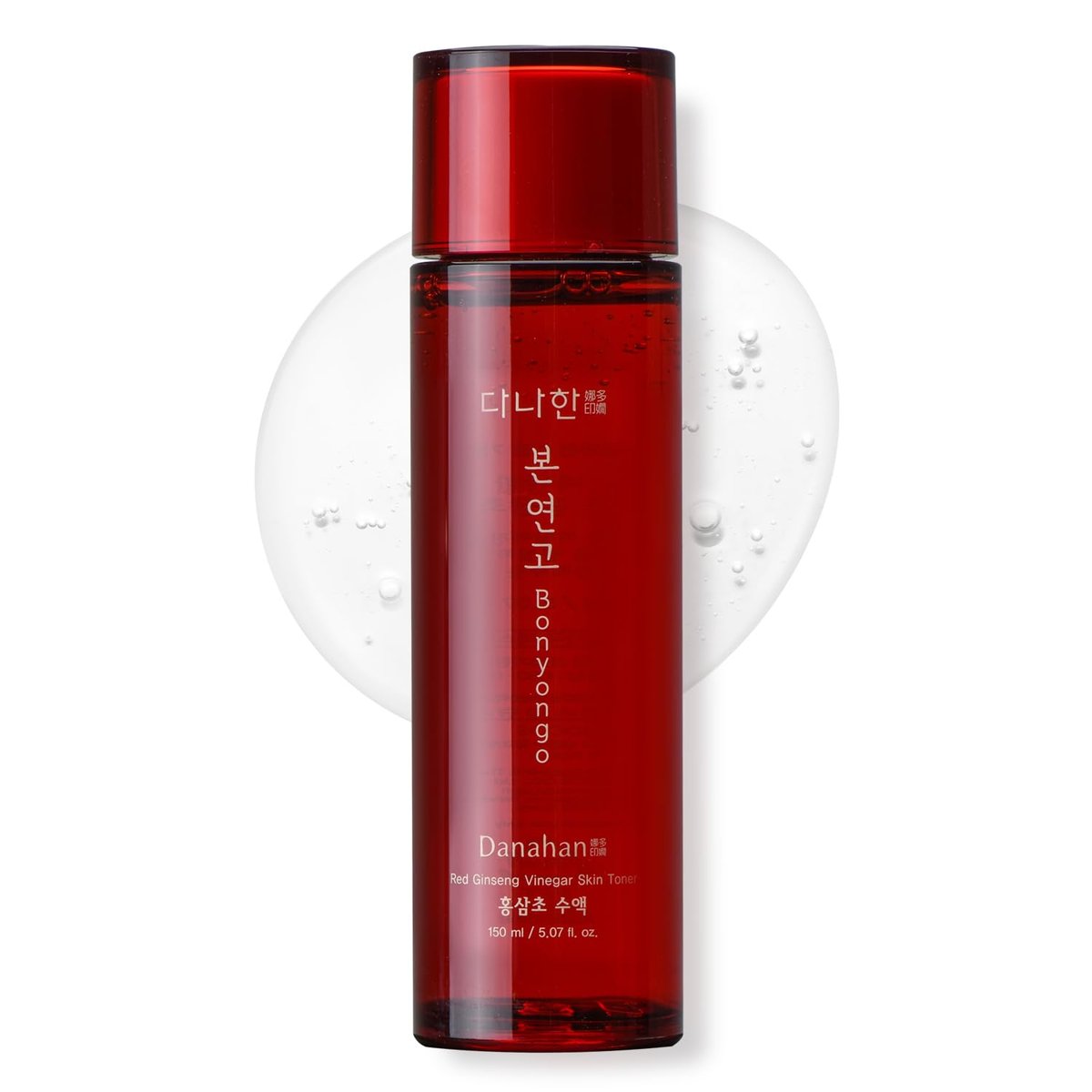 DANAHAN Bonyongo Red Ginseng Vinegar Toner – Rich Essence Toner for Dry & Mature Skin | 6-Year Fermented Ginseng for Anti-Aging & pH Balance | Korean Hanbang Skincare, 5.07 fl oz Avelisse