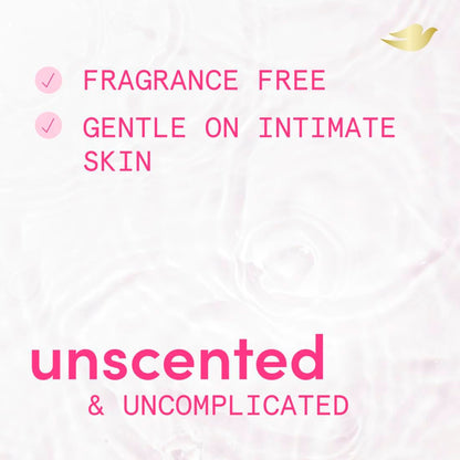 Dove Intimate Wash for Women - Gynecologist Tested Unscented Hydrating pH Optimized Feminine Wash For Sensitive Skin, 8 oz