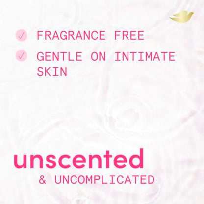 Dove Intimate Wash for Women - Gynecologist Tested Unscented Hydrating pH Optimized Feminine Wash For Sensitive Skin, 8 oz