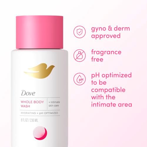 Dove Intimate Wash for Women - Gynecologist Tested Unscented Hydrating pH Optimized Feminine Wash For Sensitive Skin, 8 oz - görsel 12