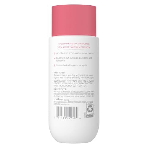 Dove Intimate Wash for Women - Gynecologist Tested Unscented Hydrating pH Optimized Feminine Wash For Sensitive Skin, 8 oz - görsel 4